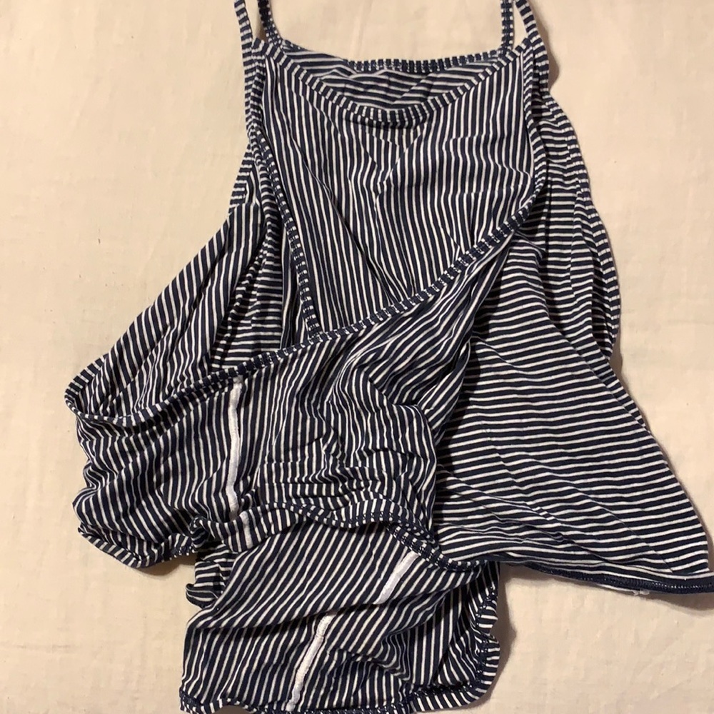 Blue&White Lululemon Fast as Light Tank